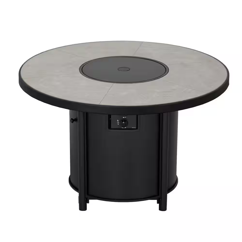 42 In. 50,000BTU Fire Pit Propane Gas Fire Pit Table round Tabletop