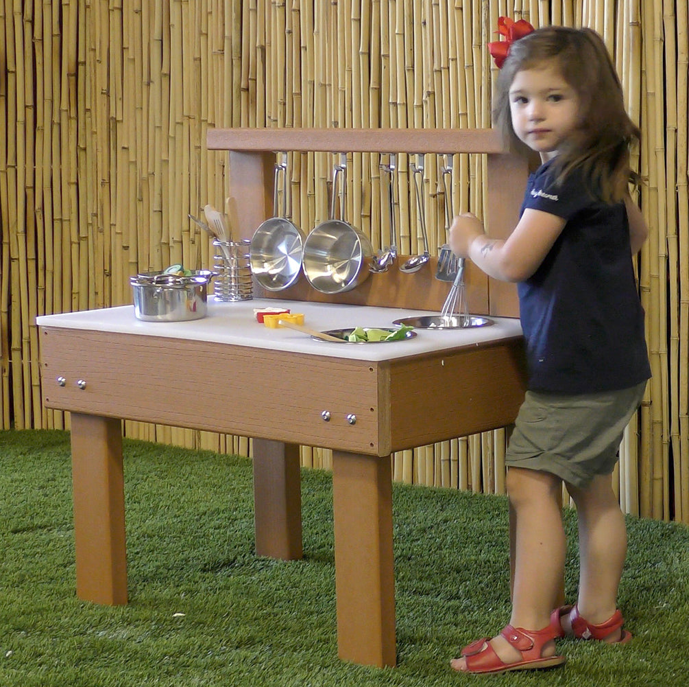 KSO-MT3018 Kids' Station Indoor/Outdoor Mud Kitchen with Utensils